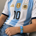 Argentina fan wearing the national team colors